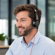 Plantronics Blackwire C5220 Wired, Dual-Ear Stereo Headset with Boom Mic - USB-A