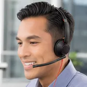 Plantronics Blackwire C5220 Wired, Dual-Ear Stereo Headset with Boom Mic - USB-A
