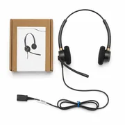 Quick Disconnect support allows easy connection with compatible Plantronics / Poly adapters.