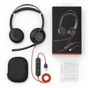 Plantronics Blackwire C5220 Wired, Dual-Ear Stereo Headset with Boom Mic - USB-A
